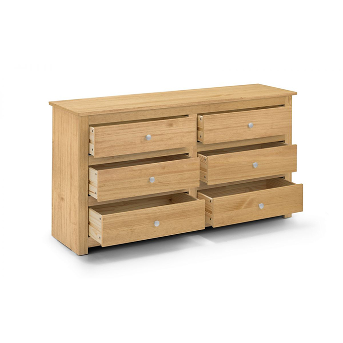 Radley Waxed Pine 6 Drawer Chest - Click Image to Close